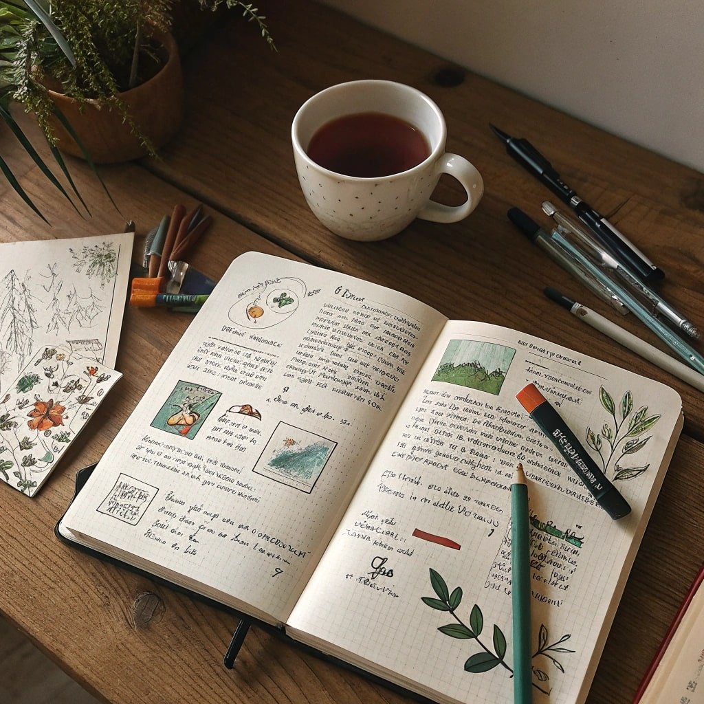 Wenn du mit Journaling anfangen möchtest, aber nicht weißt, wie – probier das 6-Minuten-Tagebuch. Es schenkt dir Fokus, Selbstvertrauen und einen klaren Kopf, ohne dich zu überfordern