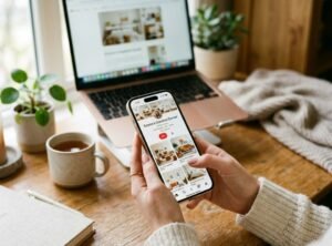 passives einkommen — Pinterest-Grafik für Blogartikel-Bewerbung